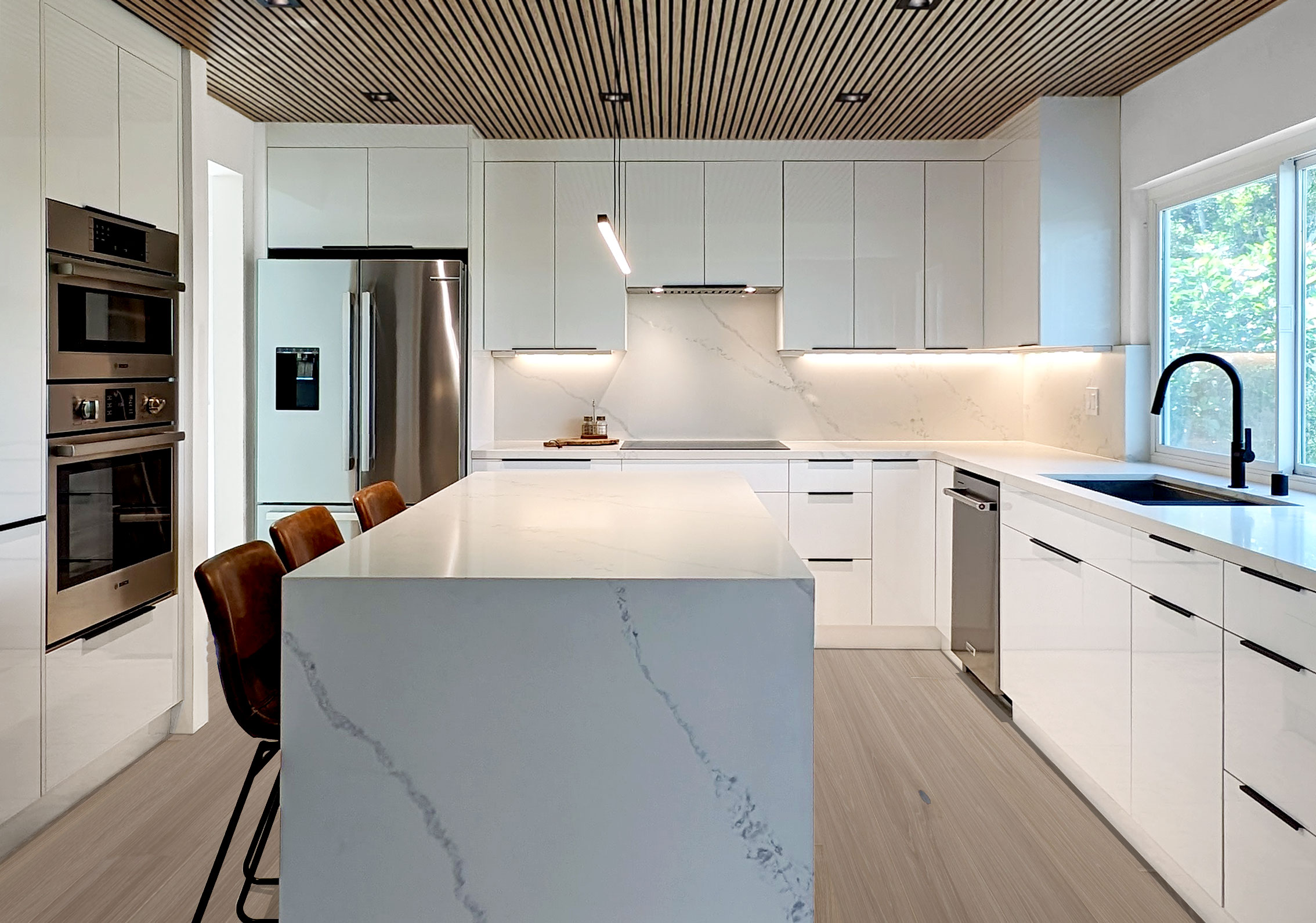 Huntington Beach Contemporary Kitchen custom cabinetry detail 2